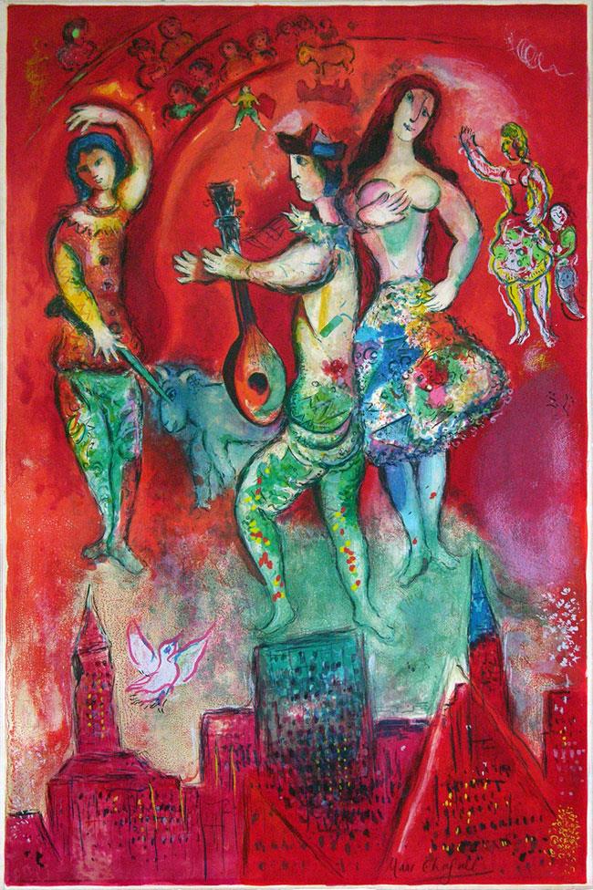 Carmen Farblithographie Zeitgenosse Marc Chagall Ölgemälde